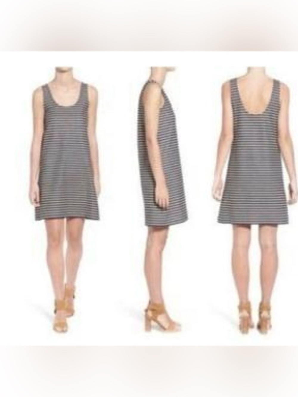 Madewell Striped Cotton Dress size small